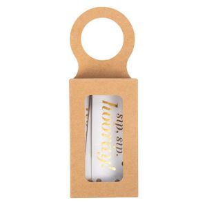 FS357 Hanging  Kraft Wine Bottle Box - 2 1/4
