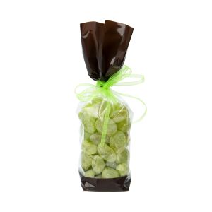 G1BN Chocolate Brown Printed Gusset Bag - 2