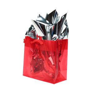 G66RD1 Small Gift Bag Red Glossy - 6 5/16