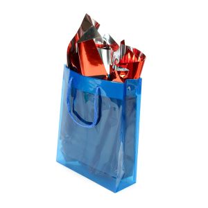 G8BL1 Large Gift Bag Blue Glossy - 8 5/8
