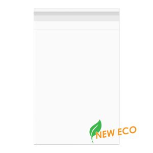 GC108 Premium Eco Clear Flap Seal Bags – 8 7/16” x 10 ¼”