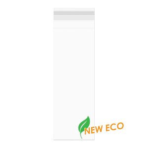 GCM2 Premium Eco Clear Flap Seal Bags – 2 ¾” x 8 ½”