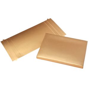 GD3 Clear-Top Card Boxes Gold -   4 1/2