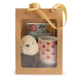 GMBW2K Kraft Merchandise Gift Bag with Window - 7