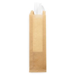 GPB7K Kraft Grease Resistant Bag - 2 3/4