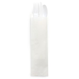 GPB7W White Grease Resistant Bag - 2 3/4