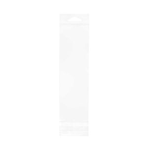 HB27W Crystal Clear Hanging Bags Flap Seal – 2 ¾” x 7 1/16”