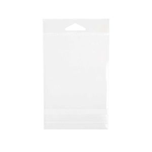HB34 Crystal Clear Hanging Bags Flap Seal – 3” x 4”