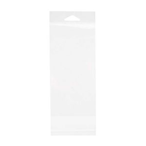 HB3X6S Crystal Clear Hanging Bags Flap Seal – 3 3/16” x 6 1/16”