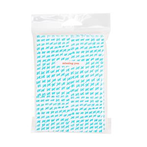 HB4B2 Crystal Clear Hanging Bags Flap Seal –4 ¼” x 5 3/8”