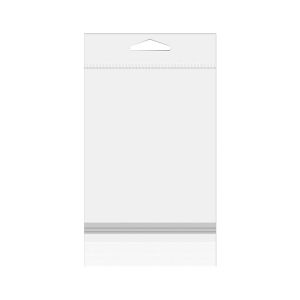 HB5B2PC Crystal Clear Hanging Protective Closure Bags  – 5” x 6”