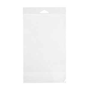 HB6B3 Crystal Clear Hanging Bags Flap Seal –5 7/16” x 7”
