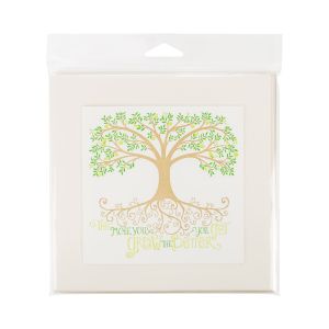 HB7X7E Crystal Clear Hanging Bags Flap Seal –7” x 7”