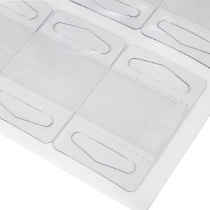 HT4 Hang Tabs – Delta Hole w/ Perforation – 20 Per Sheet
