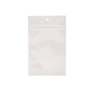 HZBB4MW W Zip Top Hanging  Bag – 3 5/8” x 5”