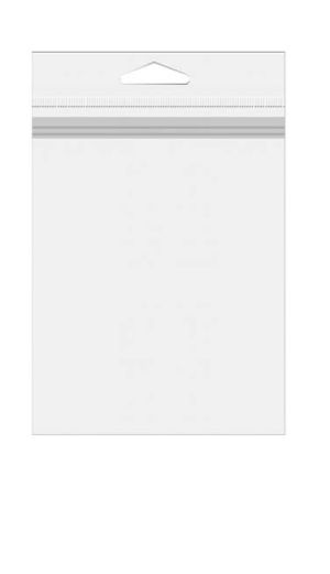 J2T Crystal Clear Jewellery Top Loading Hang Bags – 2” x 2 ½” (Top Loading)