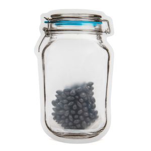 JARSM Clamp Lid Jar Shaped Zipper Pouch - 3 9/16