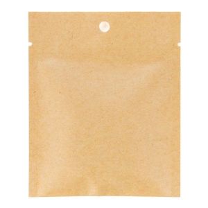KHS34M Matte Kraft Flat Heat Seal Bag - 3