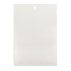 KHS46WK White Kraft Compostable Heat Seal Bag - 4