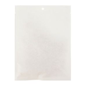 KHS57WK White Kraft Compostable Heat Seal Bag - 5