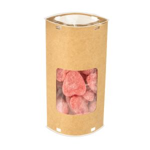 KTEWS26 Kraft Tube Kit with Window – Eye Shaped – 3 1/16” x 2 1/16” x 6 1/16”