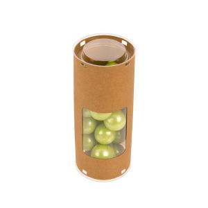 KTRWS26 Kraft Tube Kit with Window – Round Shaped – 2 ½” x 2 ½” x 6 1/16”