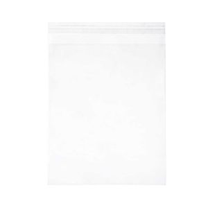 LB108 Laminated Crystal Clear Flap Seal Bags -  8 7/16