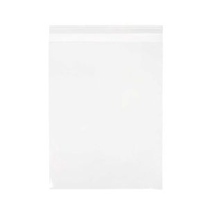 LB9 Laminated Crystal Clear Flap Seal Bags -  9 7/16