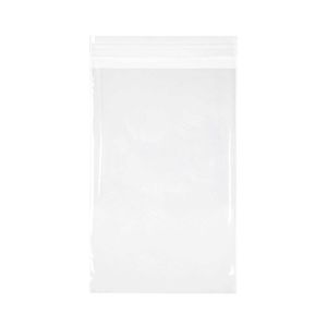 LB96 Laminated Crystal Clear Flap Seal Bags -  6 3/16