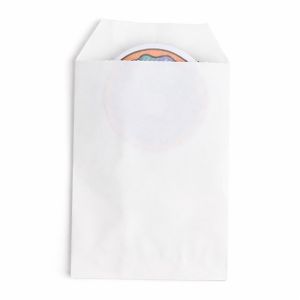 MB5W White Paper Merchandise Bag - 2 3/4
