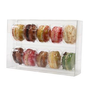 MBS2 Macaron Box Set – 10 Cookie Set – 5 1/16” x 7 ½” x 2”