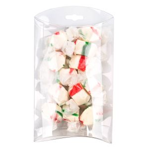 PB77 Crystal Clear Pillow Boxes with Optional Hanger – 4” x 6” x 1 1/8” - Middle length 4 7/8