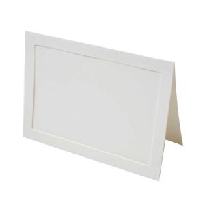 PJ01113 5 1/8” x 7” Natural Frame Card with Rectangle Cut for 5” x 7” Print