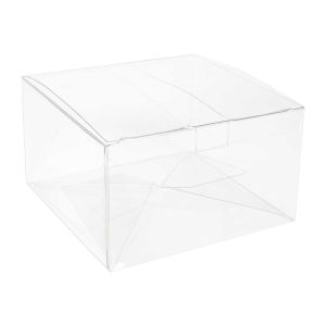 PLB205 Crystal Clear Pop-N-Lock Boxes – 6 5/8” x 6 5/8” x 3”