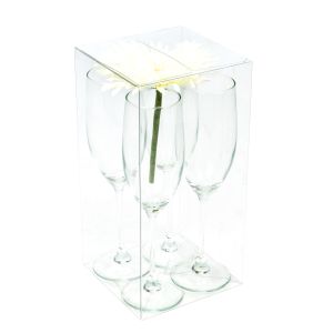 PLB87 Crystal Clear Pop-N-Lock Boxes – 5” x 5” x 10”