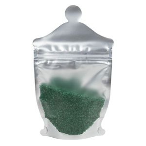 SP3FJ Apothecary Jar Shaped Zipper Pouch, Frosted - 5 1/2