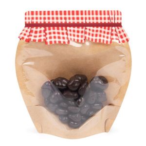 SP3JMZ  Small Jam Jar Shaped Zipper Pouch - 5 9/16