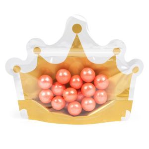 SP69CN Crown Shaped Zipper Pouch - 9 1/8