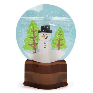 SP7SGZ Snow Globe Shaped Zipper Pouch - 6