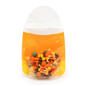 SP8CC Candy Corn Shaped Zipper Pouch - 8 1/2