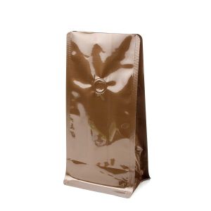 SQMN8BZV Bronze Box Bottom Bags with Valve (no zipper) - 4