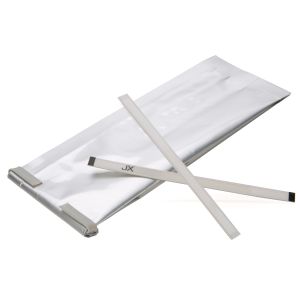 TT5SLD Silver Adhesive Tin Ties for Coffee Bags – 5 ½”