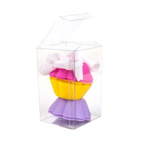 VB299 Crystal Clear Value Boxes – 3” x 3” x 5”