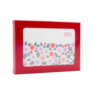 WGRG10 Gloss Red Paper Window Box – 3 ¾” x 5 3/16” x 5/8”