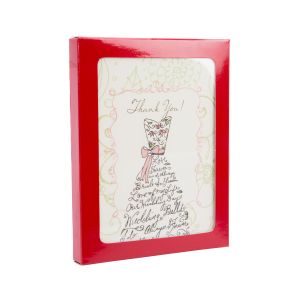 WGRG3 Gloss Red Paper Window Box – 4 ½” x 5 7/8” x 5/8”