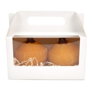 WGWG173 White Paper Handle Box with Window - 7