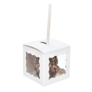 WGWG347 White 3 Sided Window Box -  2