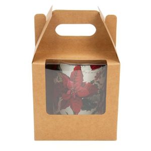 WKRG57 Kraft Paper Handle Box with Window - 4