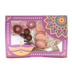 WKRG86DW Diwali Printed Paper Window Box - 8 11/16
