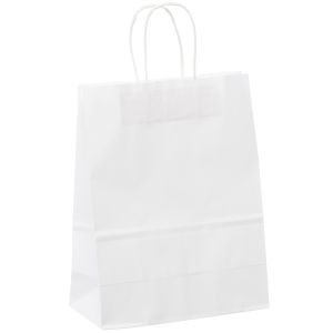 WPHB1096 White Paper Handle Bags - 10